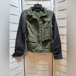 a.n.a Olive & Black Cargo Jacket